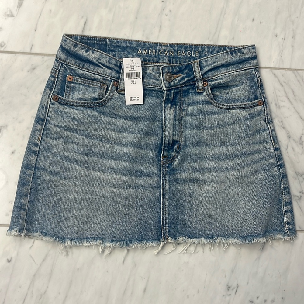 American Eagle Outfitters Blue Denim Mini Skirt